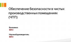 Дипломная презентация по безопасности (ЧПП)
