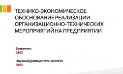 Дипломная презентация по экономике и управлению на предприятии