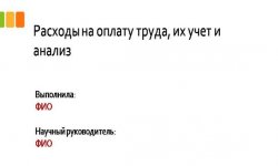 Дипломная презентация по расходам на оплату труда