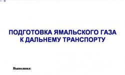 Дипломная презентация по транспорту газа