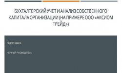 Дипломная презентация по собственному капиталу организации