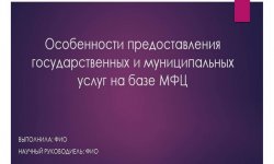 Дипломная презентация по предоставлению государственных и муниципальных услуг