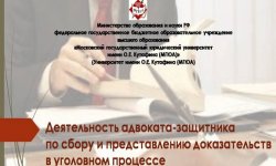 Дипломная презентация по деятельности адвоката-защитника