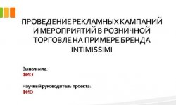 Дипломная презентация по рекламным кампаниям