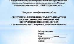 Дипломная презентация по сестринской деятельности