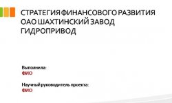 Дипломная презентация по стратегии развития