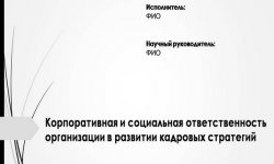 Дипломная презентация по развитию кадровых стратегий