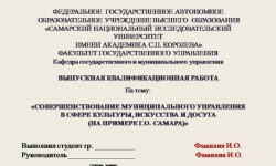 Дипломная презентация по муниципальному управлению