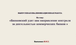 Дипломная презентация по банковскому аудиту