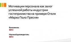 Дипломная презентация по мотивации