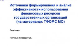 Дипломная презентация по использованию финансовых ресурсов